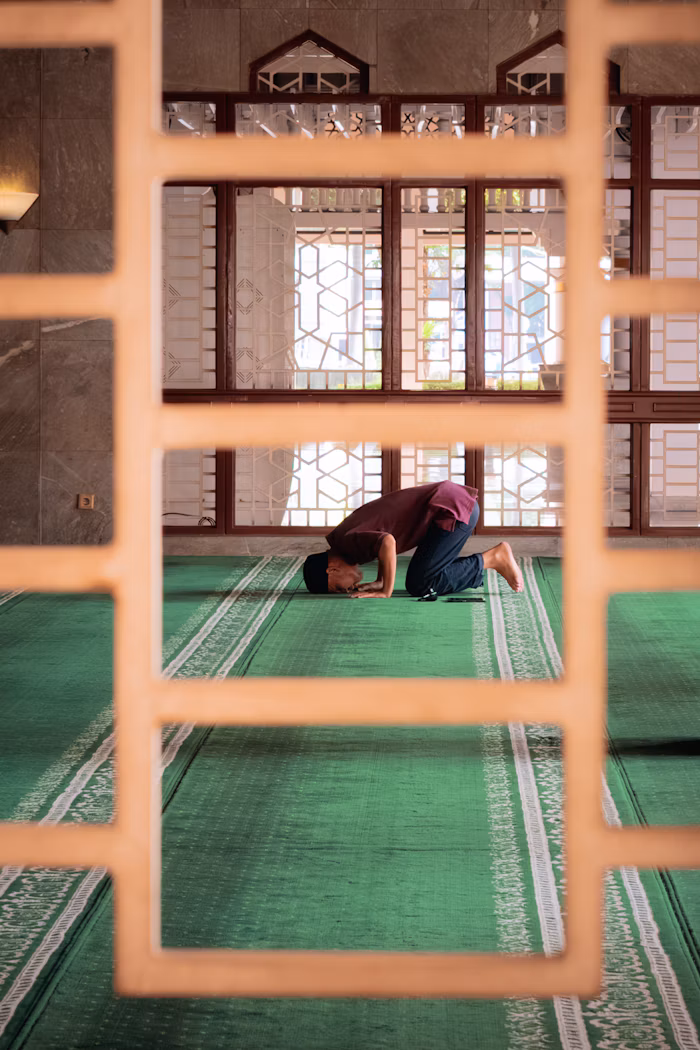 Peaceful setting for learning Salah