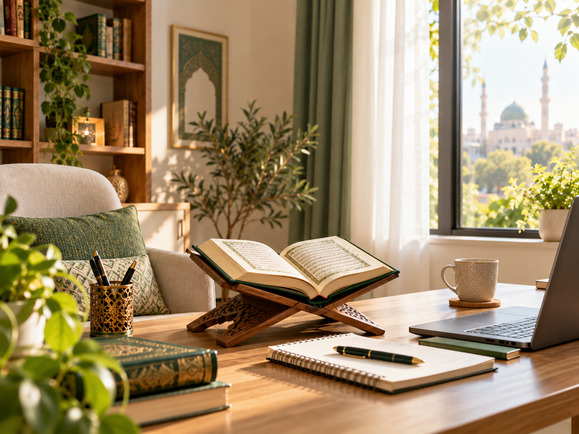 Welcoming home learning environment for online Quran education